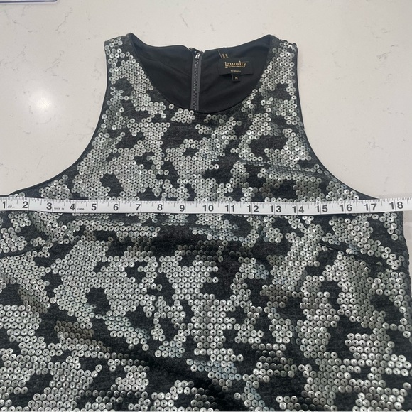 Metallic Sequined CharcoaL Coctail/Occasion Dress - Picture 9 of 12